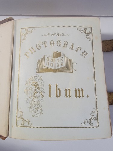 Antique Victorian 1800's Ornate Hand Made Brass Leather Photo Album - Picture 10 of 18