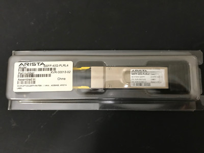 Arista QSFP-40G-PLRL4 XVR-00013-02 40G QSFP+ optic, up to1km over parallel SMF.