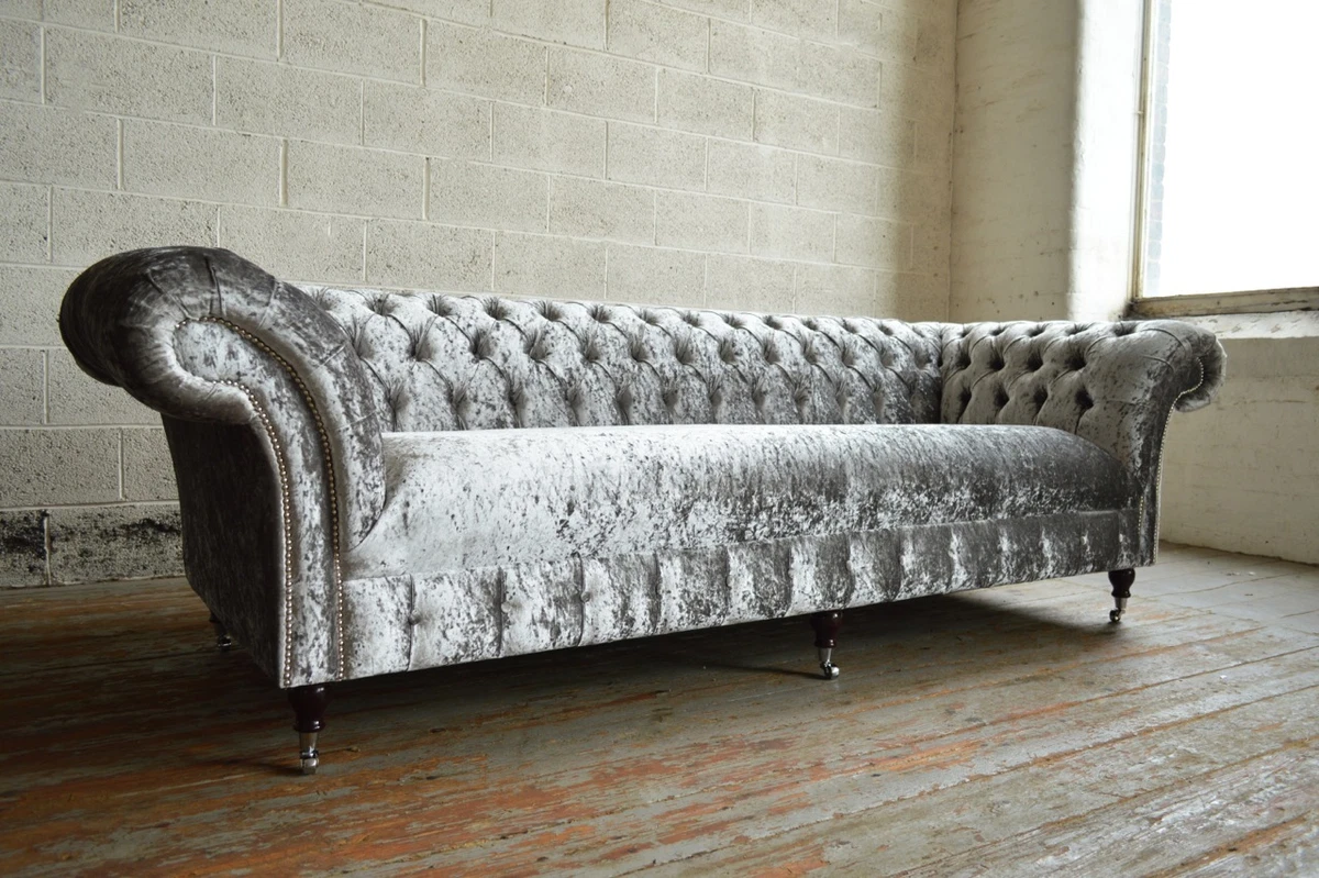 4 seater crushed on sale velvet sofa