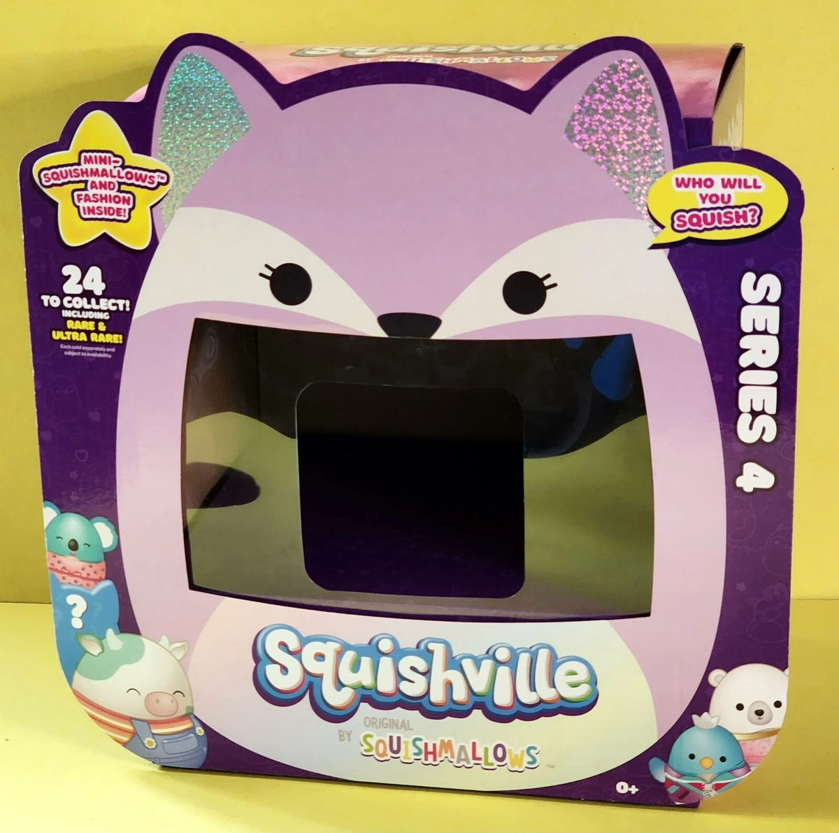 Squishmallows Squishville Series 4 Capsule Cardboard Display Box Fay the  Fox