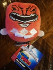 KAWAii CUBES POWER RANGERS PLUSH SINGLE RED RANGER NEW
