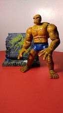 Toy Biz 2002 Marvel Fantastic 4 The Thing Action Figure with Display Base.