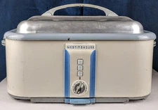 Vintage 1950s Westinghouse Electric Roaster Oven RD-414 Rack Power Cord Tray +