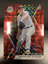 2021 Panini Mosaic - Rookie Jonathan Stiever #206 Red Mosaic Prizm (RC)