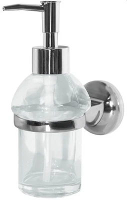 spirella Wand Seifenspender Bad Wandmontage 200ml Weiß Kleben oder Bohren Lagune - Bild 1 von 4