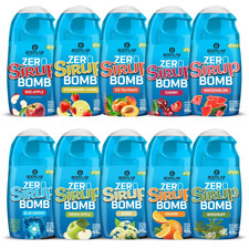Bodylab24 ZERO Sciroppo BOMB Mixed Box 10 X 65Ml, Senza Zucchero per Bevanda Pronta 8L