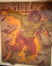 INCREDIBLE HULK VINTAGE 1970's MARVEL COMIC BOOK IRON ON TRANSFER -NICE, B-15