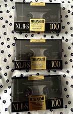 Maxell XLII-S 100 Type II High CrO2 100 Min Blank Recordable Cassette Lot of 3