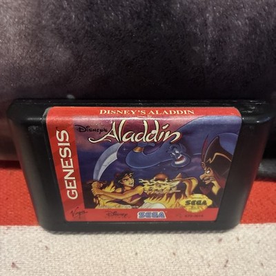 SEGA Genesis Aladdin Video Game Cartridge Only Video Game- Free Shipping