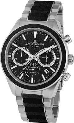 Jacques Lemans - Eco Power Chrono Apfelleder - 1-2115F - Herrenuhren