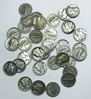 *MERCURY DIME LOT OF 34 TOTAL COINS* NR #C1789