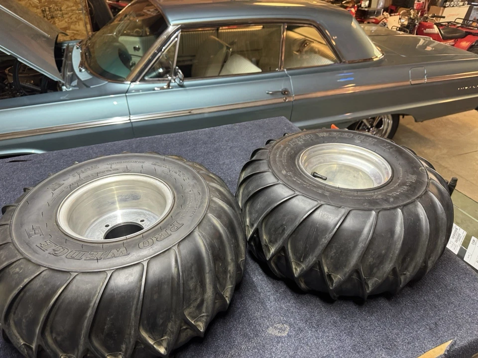 Rueda trasera Honda Atc250sx 1985-1986 Pro Wedge 2 pistas arena llanta Hondaline Foto 3 de 4