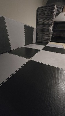 2'' Zebra Tatami Mats    1m x 1m   Used Once   BJJ / MMA / Judo   Temple TX