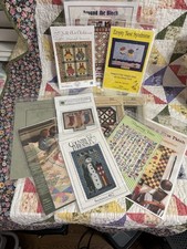 Lot of 10 Applique Quilt Patterns Seasonal Floral Assorted Companies