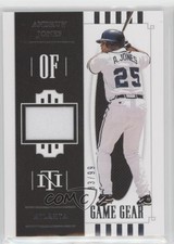 2021 Panini National Treasures Game Gear Materials Duals 83/99 Andruw Jones 09fc