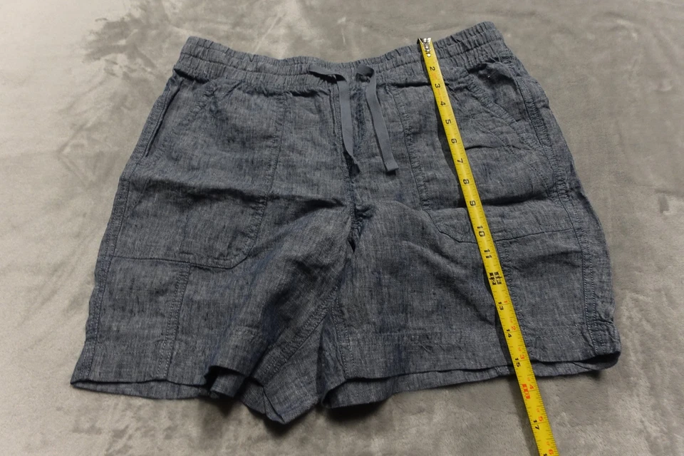 Pantalones Cortos L.L.Bean Talla 10 Verde Oliva Lino Premium Medianos 6" Nuevos con Etiquetas Foto 2 de 4