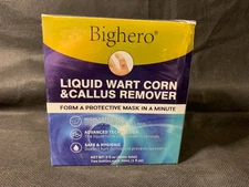 Bighero 2 Pack Fast-Acting Wart & Corn Remover Liquid for Feet. 11/26 expiration