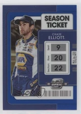 2022 Panini Chronicles Contenders Optic Blue Prizm /199 Chase Elliott #9