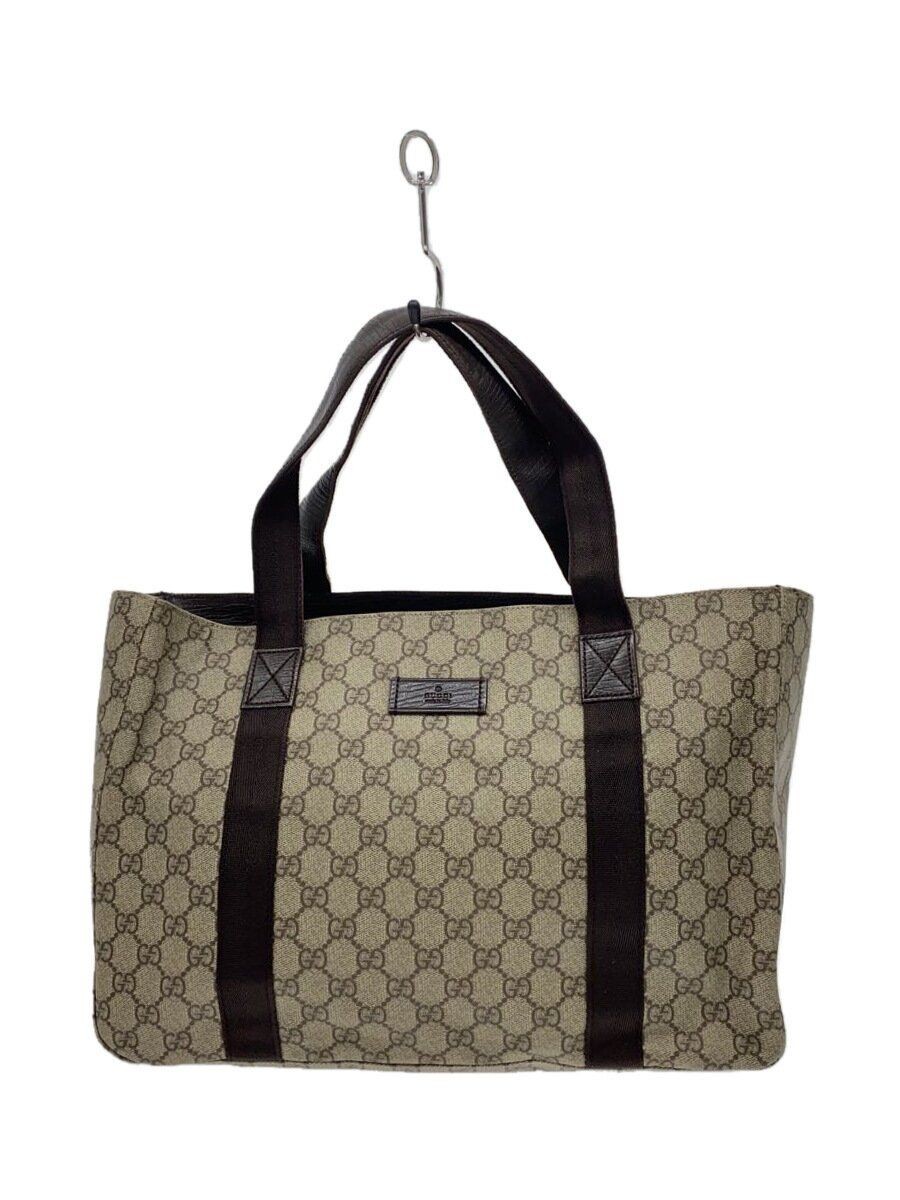 GUCCI tote bag leather Brown monogram 141624 Used | eBay GUCCI tote bag leather Brown monogram 141624 Used | eBay