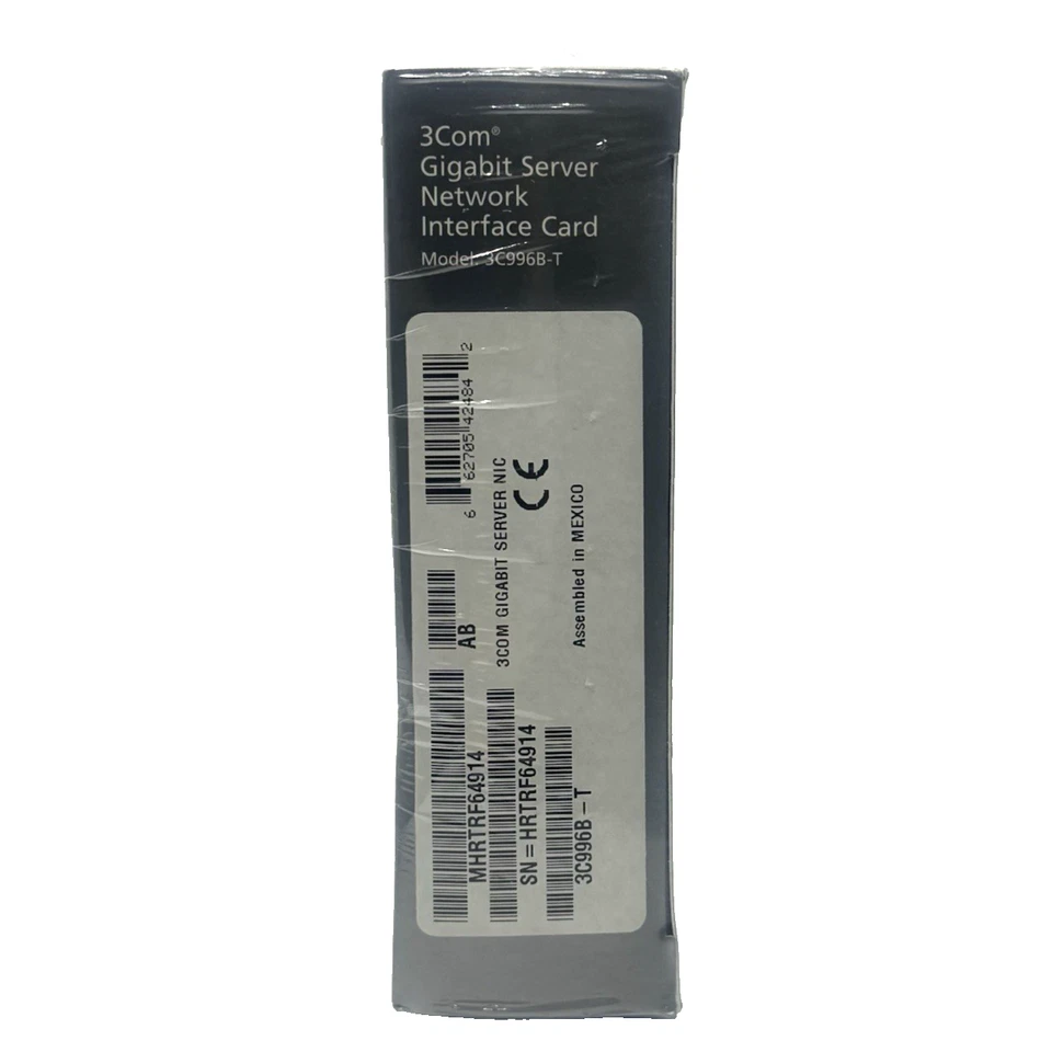 NEW 3COM Gigabit Network Interface Card 3C996B-T / SN=HRTRF64914 NIB - Image 4 of 4