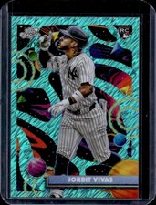 2025 Topps Cosmic Chrome Jorbit Vivas RC Aqua Equinox Refractor #/199 Yankees