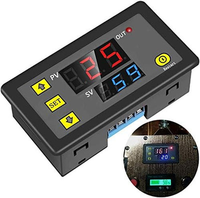 ICSTATION Delay Relay Module, DC 12V 10A Time Delay Switch 0-999S/Min/H Timer Re
