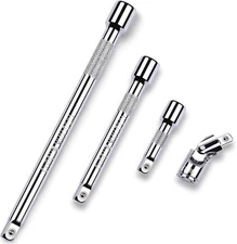 4 Piece 3/8 Inch Drive Extension Bar Set, 3/8 Inch Drive Socket Extension Set In