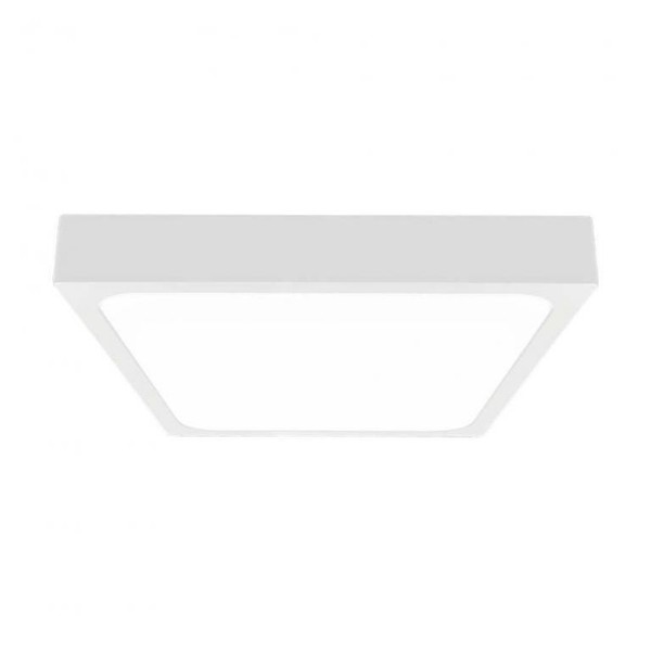 Plafoniera Led 18W 1800Lm 4000K IP44 Kwadrat Mleczny BiałA Ramka Z Mikrofalowym-image