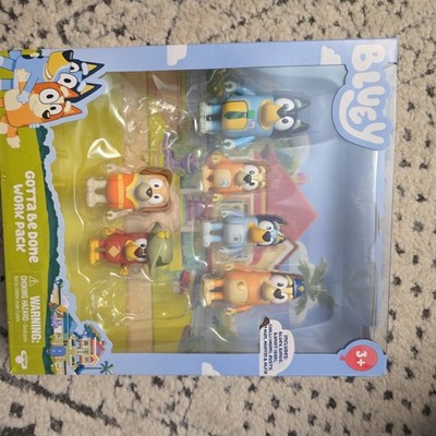 Bluey Family and Friends Gotta Be Done Work Pack Figure Packmissing muffin/alfie
