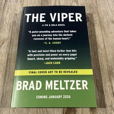 The Viper by Brad Meltzer - New - Arc Copy- Paperback Book - 1/6/26