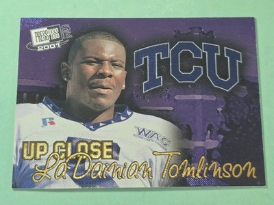 2001 Press Pass SE LADAINIAN TOMLINSON Rookie RC Up Close #3 TCU Horned Frogs
