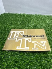Nikon Nikkormat FTN Genuine Original User Instruction Manual