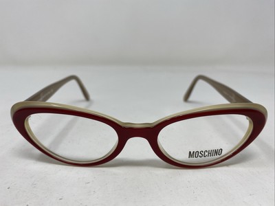 MOSCHINO ITALY M 3587-V 218 47-17-135 Red/Honey Full Rim Eyeglasses Frame PN67