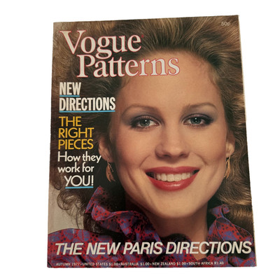 Vogue Patterns Magazine Autumn 1977 Vintage Rare