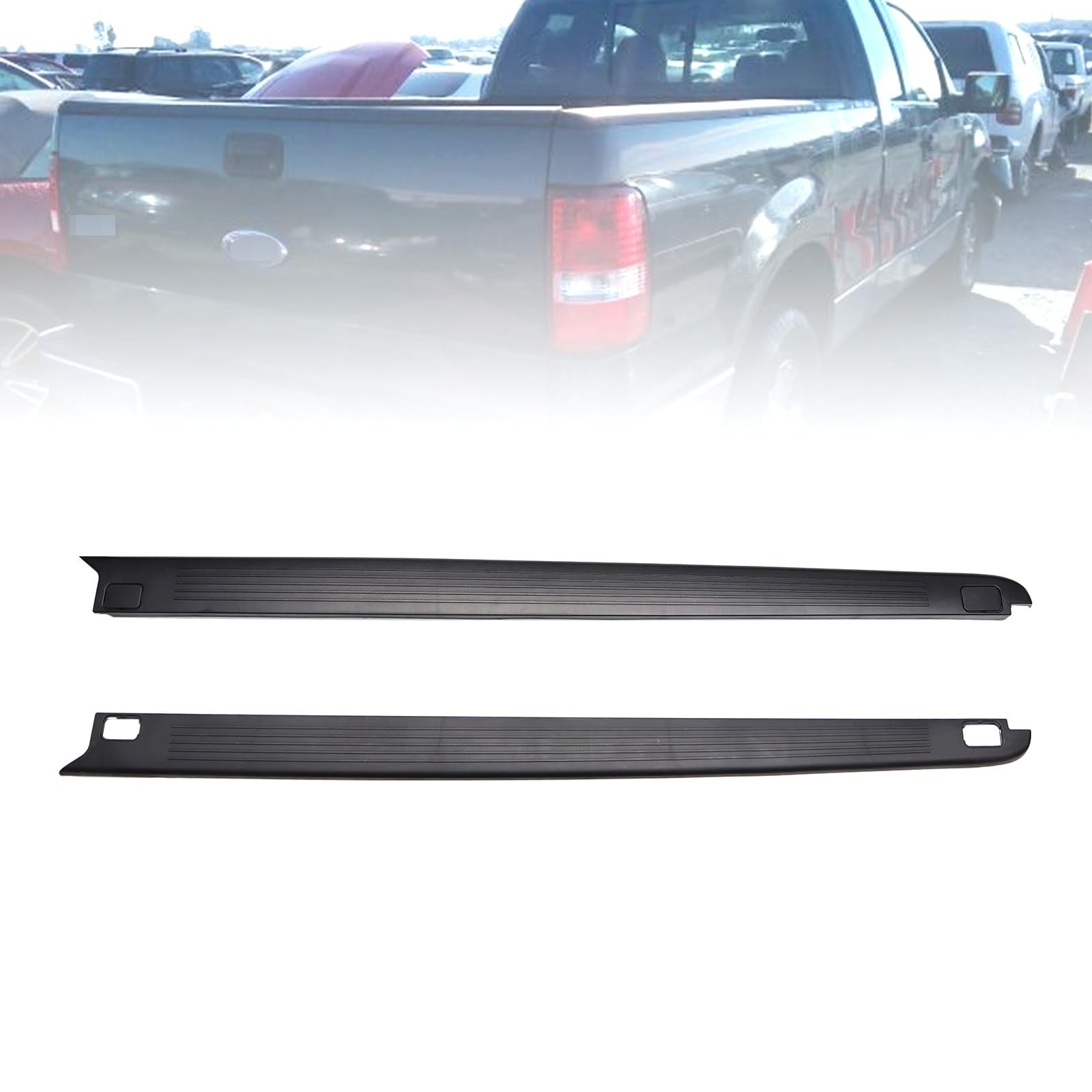 Style Side 6.5' Bed Right and Left Side Rail Caps 4L3Z-99291A40-BAA