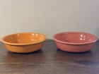 Set Of 2 Fiestaware Poppy And Tangerine  Medium Soup Cereal Bowls Classic Rim 7”