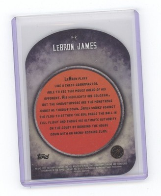 Lebron James 2024-25 Topps Finest Finishers Blue X-Fractor /99