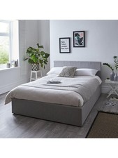Image of Alexis Fabric Ottoman Storage King Size Bed Grey Stylish and Modern Bed Solution