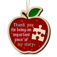 Christmas Teacher Gifts for Women - Wooden Christmas Ornaments 2025 for Tree ...