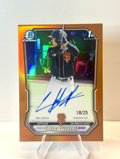 2026 Bowman Carlos Gutierrez 1st Chrome Prospect Auto /25 Orange #CPA-CGU Giants
