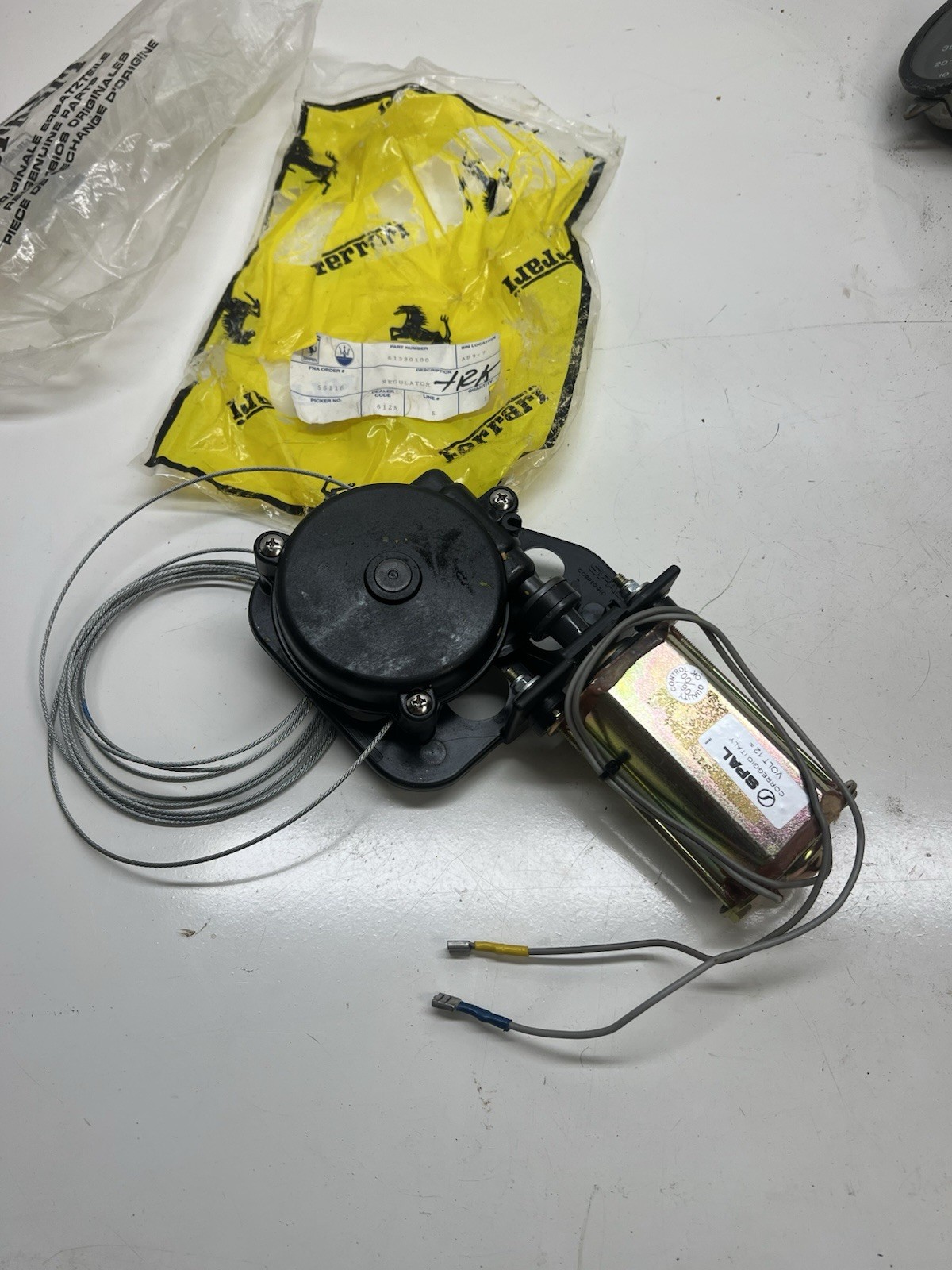 Ferrari Mondial qv or 288 GTO LH Electric Window Motor Regulator Part 61330100