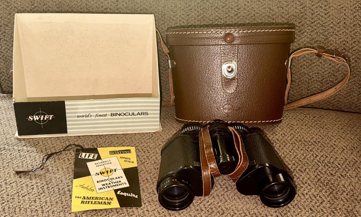 Swift Vega Oceanic 6X30 Binoculars #750 + Brown Leather Strap And