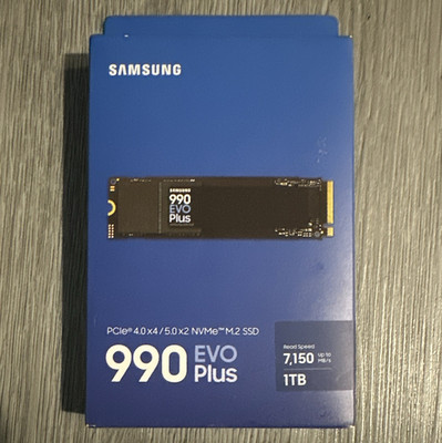 Samsung 990 EVO Plus 1TB M.2 NVMe Internal SSD PCIe 4.0 x4 / 5.0 x2