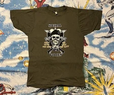 Rare Vintage 80’s Special Forces Screen Stars Tag MESS WITT THE BEST T Shirt M