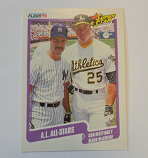 Fleer 1990 Super Star Specials Insert Mattingly McGwire A.L. All-Stars #638