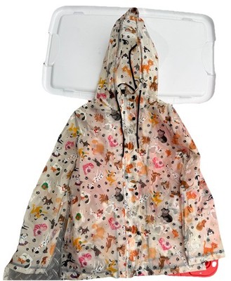 NWT DISNEY Parks Reigning Cats and Dogs Raincoat XS Outerwear Translucent