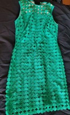 Lauren Ralph Lauren royal Blue Circles Sheath Shift Dress Sleeveless sz 6