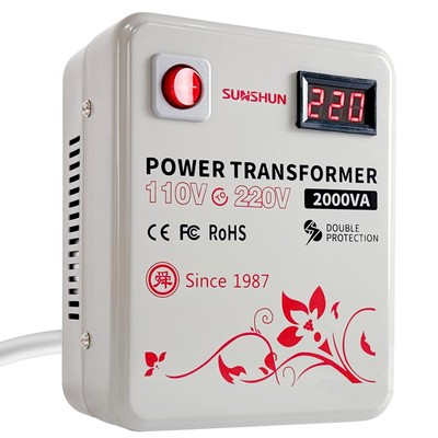 Step Up Transformer 110v to 220v Converter 2000W Voltage Transformer 110V-120...