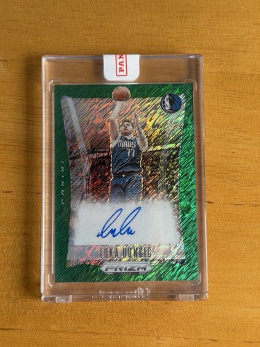 2023-24 Prizm Deca Luka Doncic On Card Auto FOTL Green Shimmer 11/15 Fresh 🔥