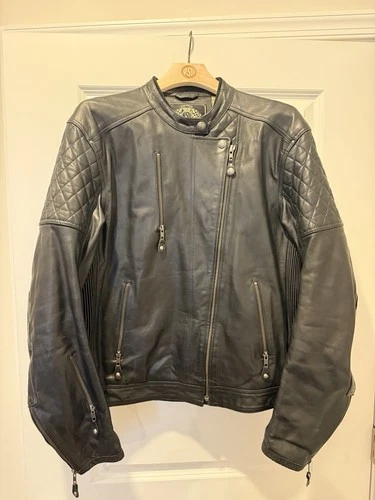Roland Sands Design RSD Clash 2015 Perforated Leather Motorcycle Jacket XL - product listing photo